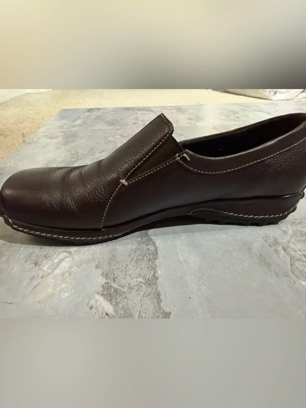 Bass Darcy Brown Leather  Slip On Loafers Casual Women’s Size 9 M